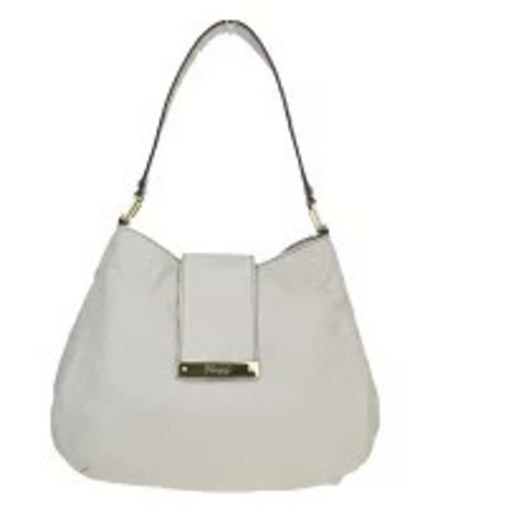 Gucci Web Hobo bag signature embossed leather White
